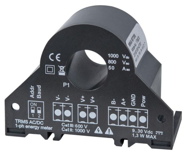 Camille Bauer AC/DC Stromwandler mit Energiezähler-Funktionalität, max. Kabeldurchmesser 14mm, Ausgang RS485 Modbus/RTU, SIRAX BT7200, 179970