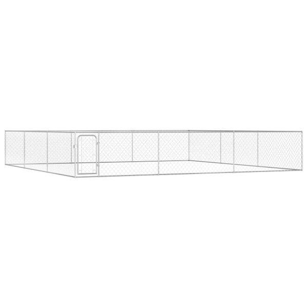 vidaXL Outdoor-Hundezwinger Verzinkter Stahl 6 x 6 x 1 m, 170821