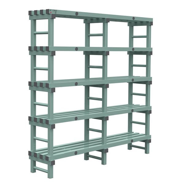 REA Euro-Regal 1800x400x1850mm, 5 Ständer mit 350mm Abstand, 308.174