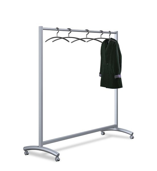 Kerkmann Kleiderständer Event, B 1780 x T 530 x H 1710 mm, alusilber/Chrom, 31603014