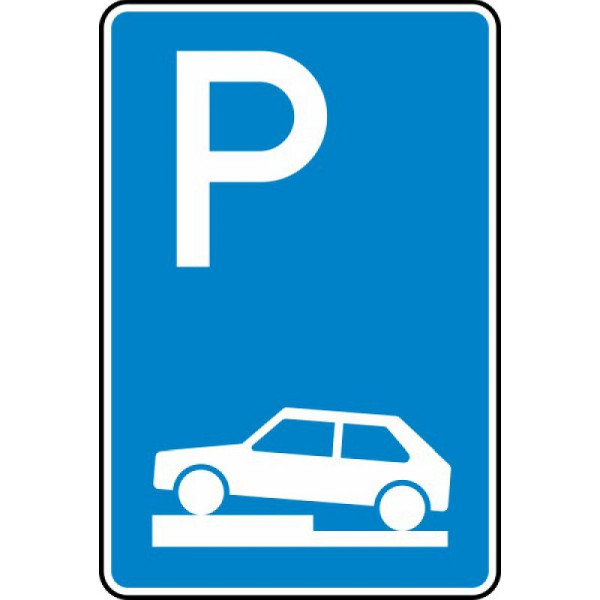 Stein HGS Parken auf Gehwegen halb quer zur Fahrtrichtung links Nr. 315-70, 600 x 900 mm, RA2, Flachform 3 mm, 315-70-223