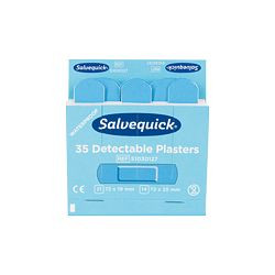 SÖHNGEN Salvequick Pflaster-Strips-Mix detectable, Refill: 51030127, VE: 35 Stück pro Packung, 6 Packungen, 1009735V