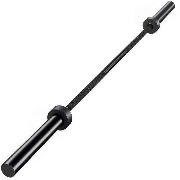 SPORTNOW Hantelstange, 180 cm Olympiatsange, Stahl, 200 kg Tragkraft, Schwarz, A91-426V00BK