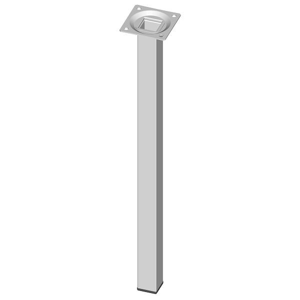 Element System STAHLROHRFUSS, LOSE, 25X25, M10, 400 mm, WEISS, VE: 4 STÜCK, 11101-00037