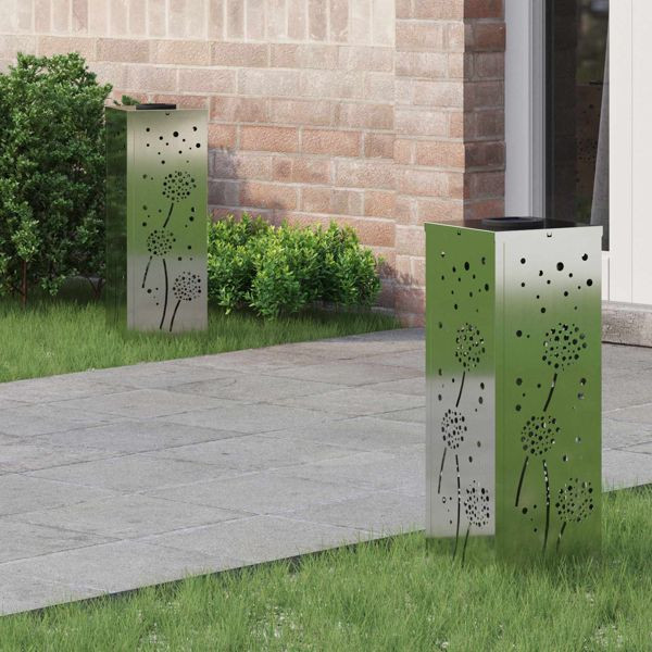 vidaXL Solar LED Weg Licht 2 pcs Galvanisiert Galvanisiert, 879770
