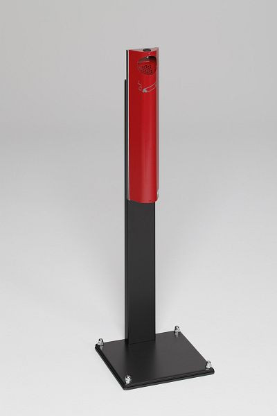 VAR Wandascher B 12 verschließbar mit Standfuss schwarz, rot, 45075