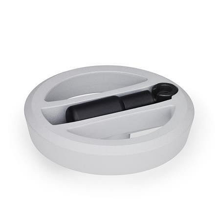 Ganter Umleggriff-Handräder, Griff arretiert (GN 924.3-125-B14-R-SW), VE: 5 Stück, 924.3-125-B14-R-SW
