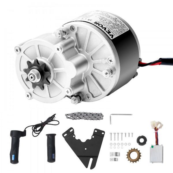 VEVOR 250W Elektrischer Gleichstrommotor-Bausatz 24V 2700U/min mit Controller, ZLWSDJTJ250W1R9B9V9