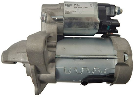 HELLA Starter/Anlasser, 12V, 1.4kW, für u.a. Toyota Yaris (_P9_), 8EA 011 612-551