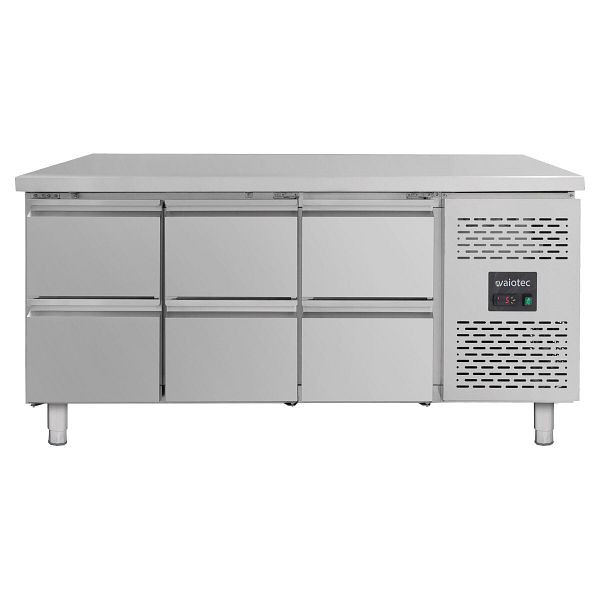 Vaiotec Kühltisch / 6 Schubladen - Monoblock, 1795 x 700 mm, 12015