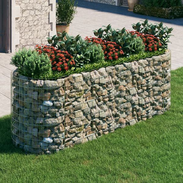 vidaXL Gabionen-Hochbeet Verzinktes Eisen 300x100x100 cm, 152046