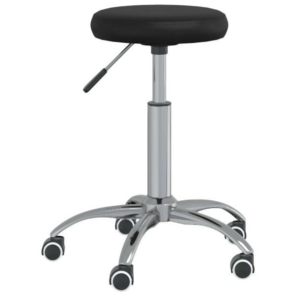 vidaXL Massagehocker Kunstleder Schwarz, 3085693, 8720286726761