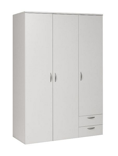 Mades Kleiderschrank, weiß, 120x177x52cm, 152.FRN.53.13.502.01