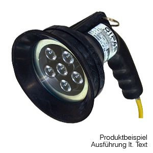 GIFAS Vollgummi-Handscheinwerfer LED Typ 911, 10 m GIFAS PROFLEXX-07 Leitung 2 x 1,5 mm² und CEE-Stecker 2 x 16 A/ 42 V AC, 273643