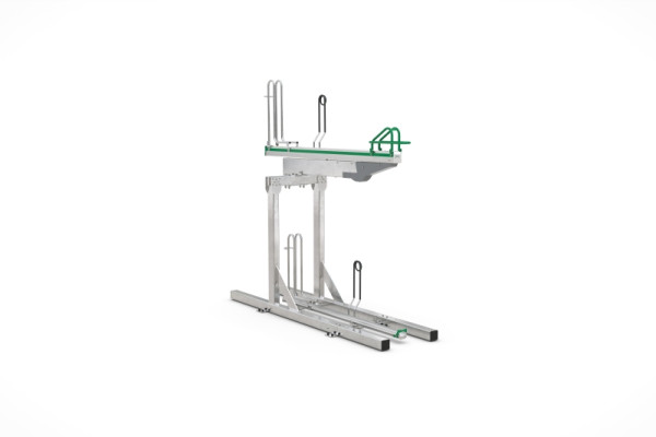 WSM Doppelstockparker BikeHub Premium 1/02 mit 2 Einstellplätzen einseitig, 105600052