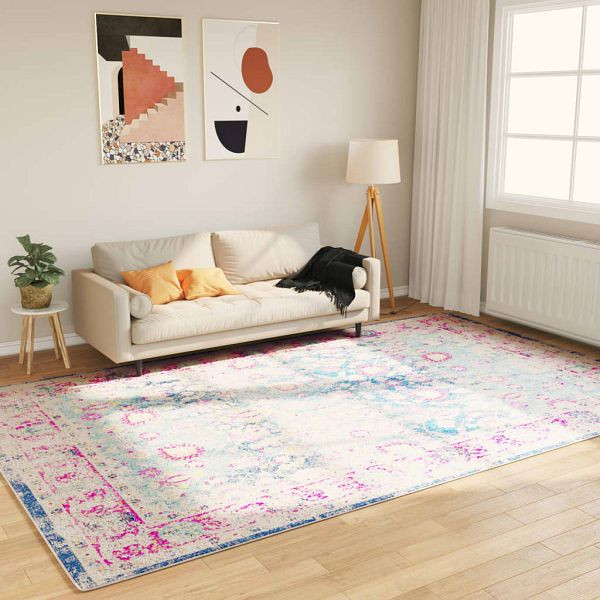 vidaXL Teppich Waschbar Mehrfarbig 190x300 cm Rutschfest, 136601