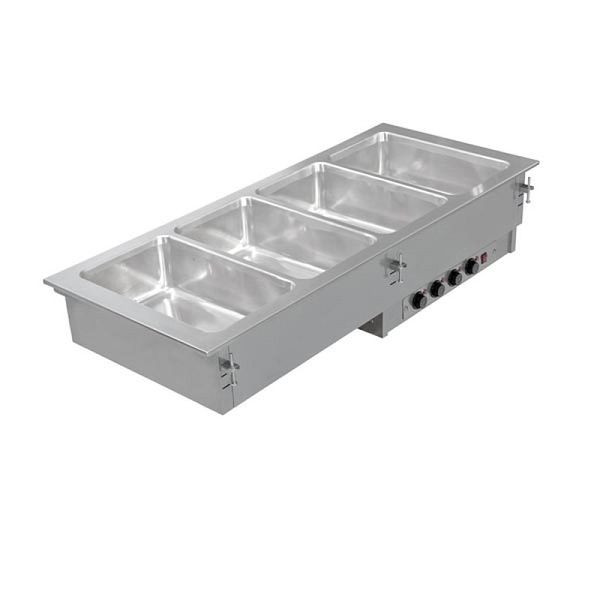 KBS Einbau Bain Marie 4x GN 1/1 mit getrennt regelbaren Becken, 70510127