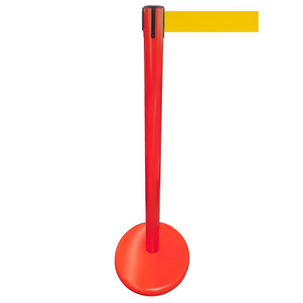 Stein HGS Personenleitsystem -P-LINE Future-, Metall/ rot, signalgelb, mit Sicherheitsverschluss (selbstlösend), Gurtlänge: 2,3 m, 12794-1203