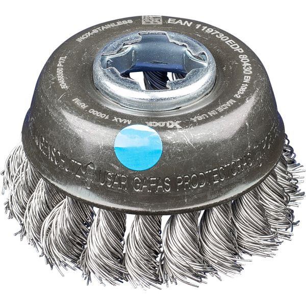Pferd Topfbürste mit Gewinde, gezopft POS TBG 80/X-LOCK INOX 0,50, 43306037