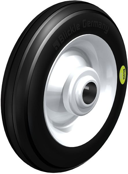 Blickle VW 162/20R Rad aus Weichgummi, Schwarz, 529552