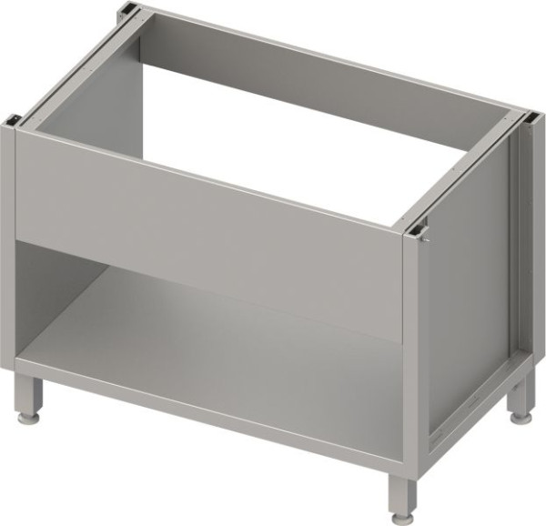 Stalgast Edelstahl Spülenunterschrank Boxversion 2.0, für Beine/Sockelrahmen, mit Beckenblende 1800x640x660 mm, BX18670
