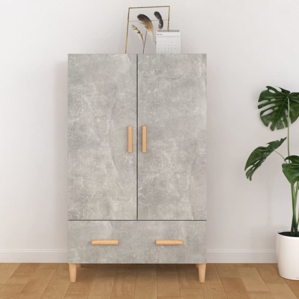 vidaXL Highboard Betongrau 70x31x115 cm Holzwerkstoff, 812532