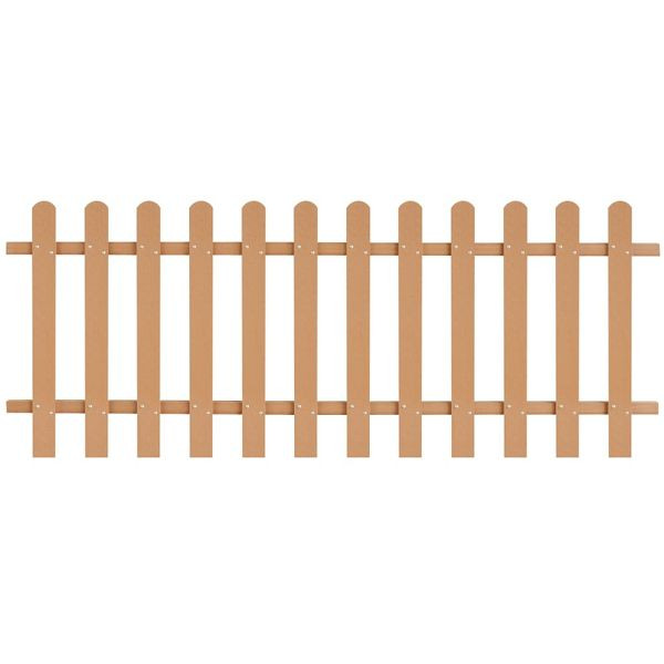 vidaXL Lattenzaun WPC 200 x 80 cm, 42823, 8718475568506