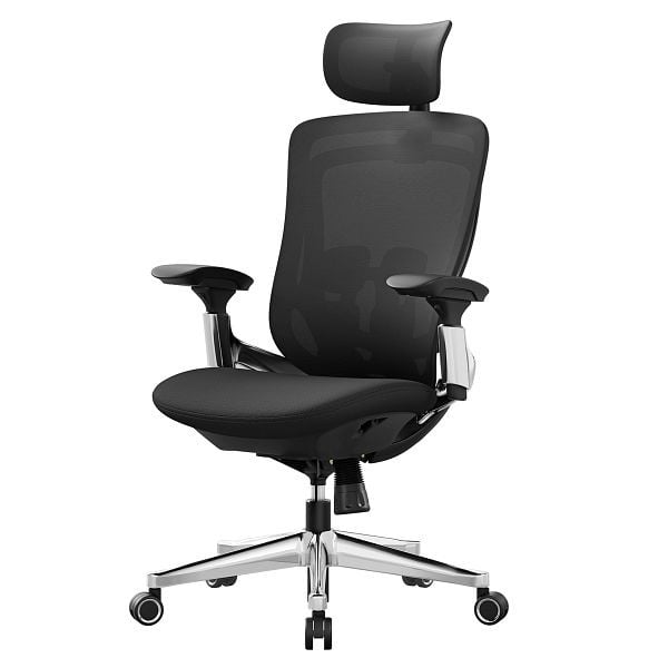 SONGMICS ergonomisch verstellbarer Reckle-Bürostuhl – Vorder- oder Rückensitz – Stützen bis zu 150 kg – Tintenschwarz, OBN068B01