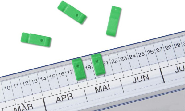 Eichner Signal-Aufstecker für die Serie VISIMAP, Grün, VE: 100 Stück, 9035-00205