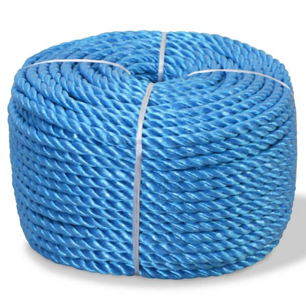 vidaXL Polypropylenseil 14 mm 100 m Blau, für Haus, Garten und Werkstatt, 143848