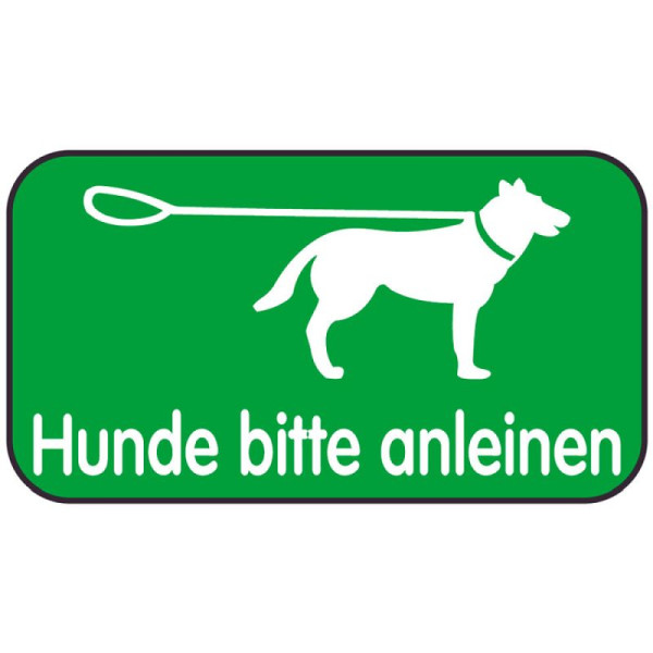 Stein HGS Spielplatzschild, Hunde bitte anleinen, 420 x 231 mm, 14850