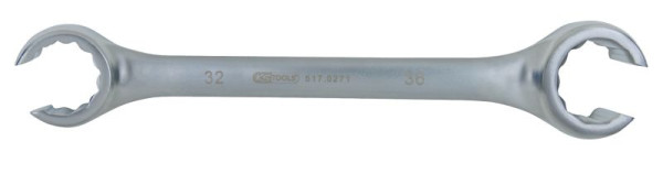 KS Tools Offener Doppel-Ringschlüssel, abgewinkelt, 17 x 19 mm, 460.2511
