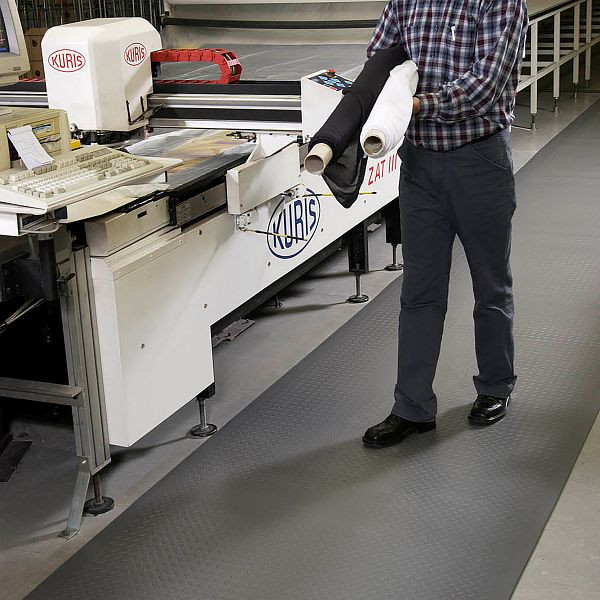 Notrax Sof-Tred Arbeitsplatzmatten Ergonomie Anti- Ermüdung 411, Grau, 60cm, Meterware, 411C0324GY