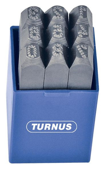 KUKKO Schlagzahlen-Satz, extra schwere Qualität, punktiert, 9-teilig, Typenhöhe: 10,0 mm, 330-010P