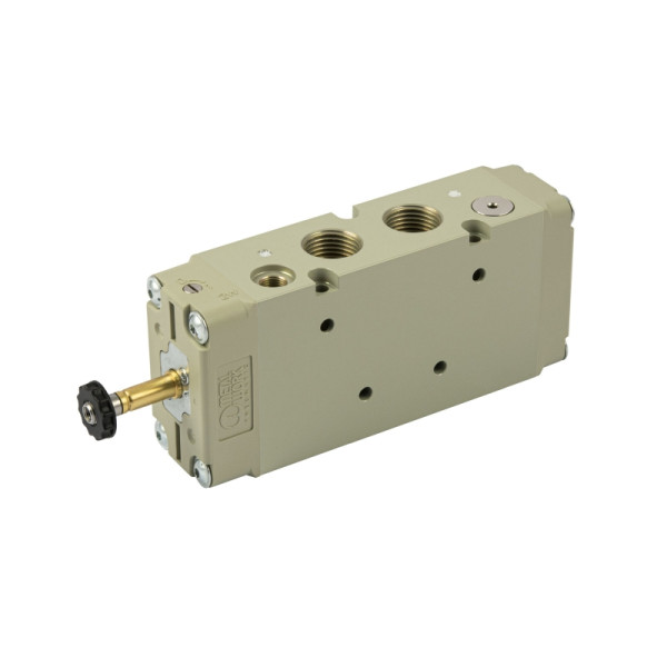 Metal Work 5/2-Wegeventil, elektropneumatisch, Steuerluftzufuhr extern, monostabil, G 1/2, 147124