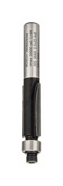 Bosch Laminat-Bündigfräser, 8 mm, D1 9,5 mm, L 25,4 mm, G 68 mm, 2608628346