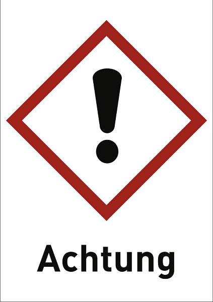 Moedel Gesundheitsgefahr (GHS 07) Achtung, Folie, 37x52 mm, VE: 6 Stück/Bogen, 56440