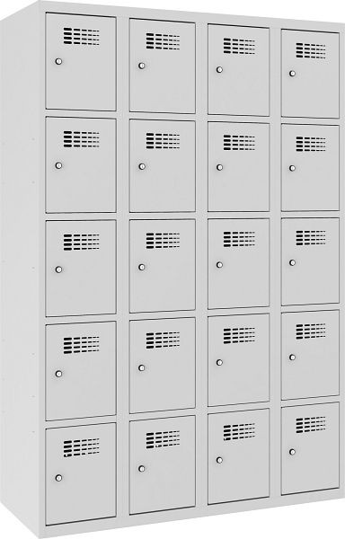 Eurobox Garderobenspind, 4 Abteile 20 Fächer, 300 mm, 0300-030405