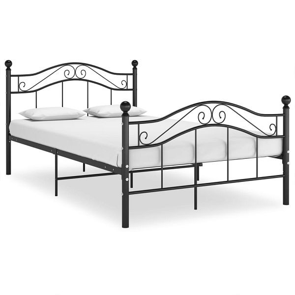 vidaXL Bett Schwarz Metall 120x200 cm, 324994