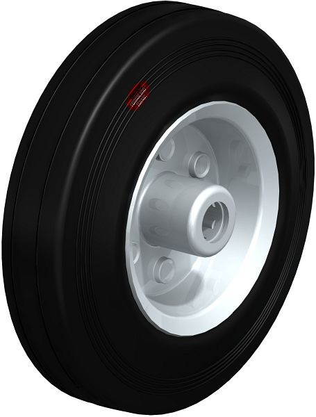 Blickle VEHI 125/12R Rad aus Vollgummi, Schwarz, 587121