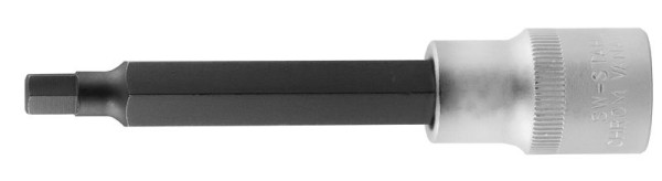 SW-Stahl Schraubendreheinsatz, 1/2", Innensechskant, 4 x 100 mm, brüniert, Chromstahl, 05000SB