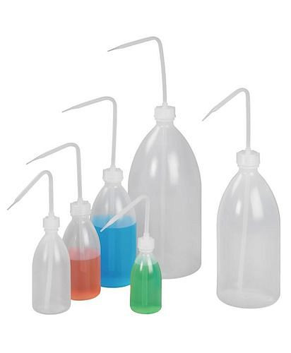 DENIOS Spritzflasche inkl. Spritzaufsatz, aus PE-LD, 500 ml, Steigrohr natur, VE: 6 Stück, 281966