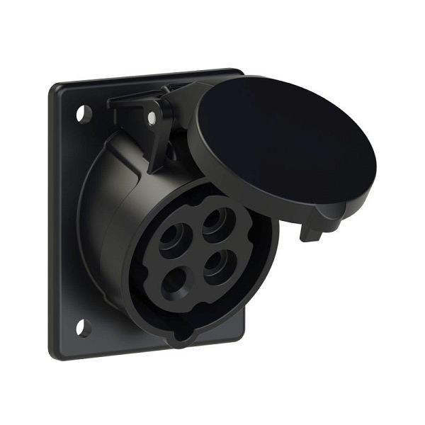 ELSPRO CEE-Einbausteckdose 4polig/16A/500V/7h/schräg, AD5014S