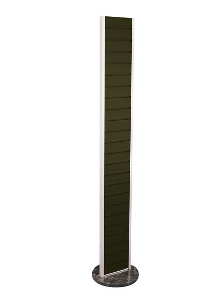 VKF Renzel FlexiSlot®-Tower „Slim“, lichtgrau, 1.850 mm, Marmor, schwarz / grau, 51.0038.140