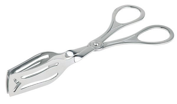 APS Gebäckzange, 19,5 x 7,5cm, Edelstahl, hochglanzpoliert, perforiert, 75804