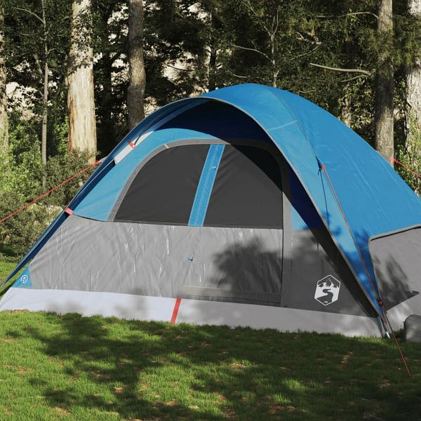 vidaXL Kuppel-Familienzelt 6 Personen Blau Wasserdicht, 94556