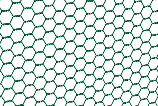 Alberts Sechseckgeflecht, Stahl, verzinkt grün kunststoffbeschichtet, 25 m x 1000 mm, Draht-Durchmesser: 1 mm, 614256