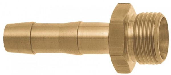 GEKA plus-1/3-Gasschweiß-Verschraubung, AG G 1/4" - 13mm MS mit Sechskant, VE: 10 Stück, 70.0918