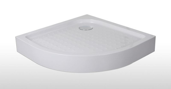 Sanotechnik Rund-Brausetasse weiß 90x90x12,5cm, T90W, 9002827900007