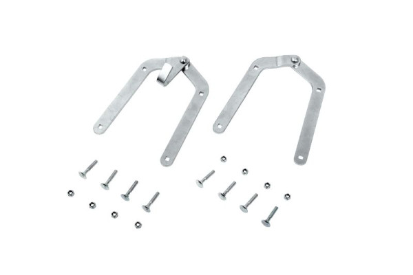 HYMER Ersatzteilset Gelenke für Holz-Stufenstehleiter, 2 Gelenke inkl. Befestigungsmaterial, 008966